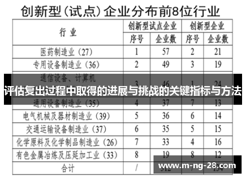 评估复出过程中取得的进展与挑战的关键指标与方法