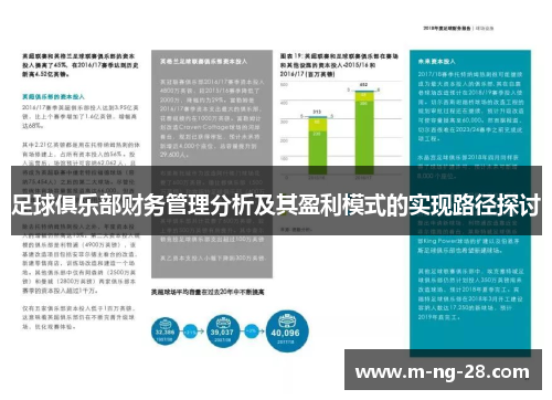 足球俱乐部财务管理分析及其盈利模式的实现路径探讨
